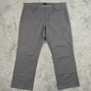 Untuckit‎ Pants 38x34 Cotton Stretch Relaxed Fit Gray Chino Trouser Casual